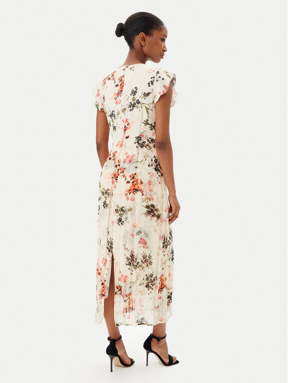 French Connection French Connection Rochie de vară 71YFU 90 Bej Regular Fit
