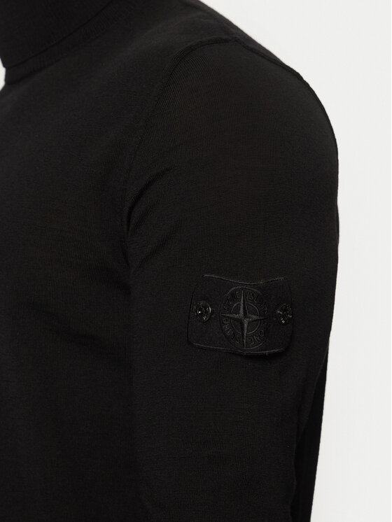 Stone Island Stone Island Rollkragenpullover 8115565FC Schwarz Regular Fit