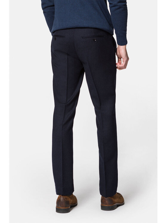 Lancerto Lancerto Spodnie materiałowe Ricardo SP099222000002 Granatowy Slim Fit