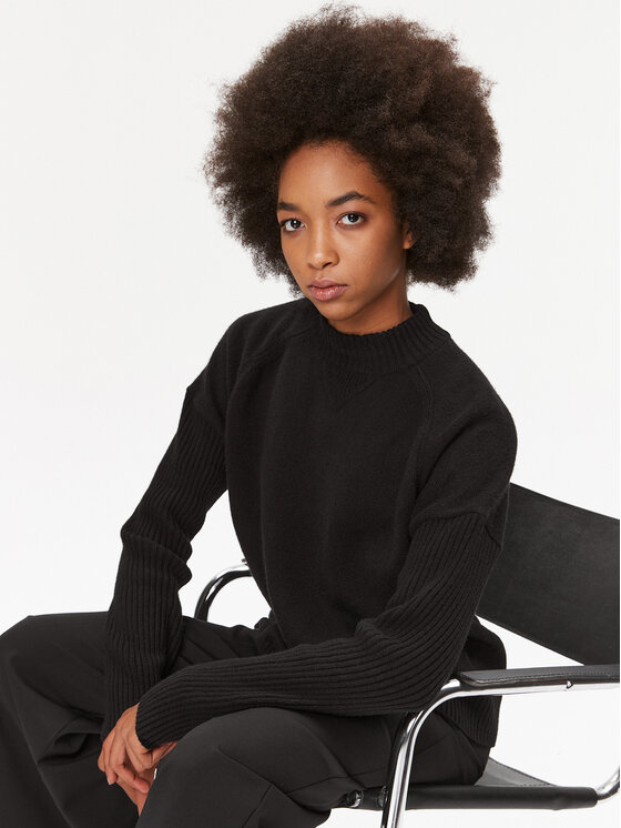 BOSS Boss Светр Foltin 50501575 Чорний Relaxed Fit