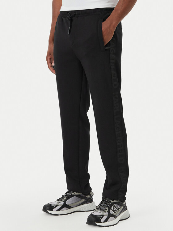 KARL LAGERFELD Pantaloni trening 705016 562901 Negru Regular Fit