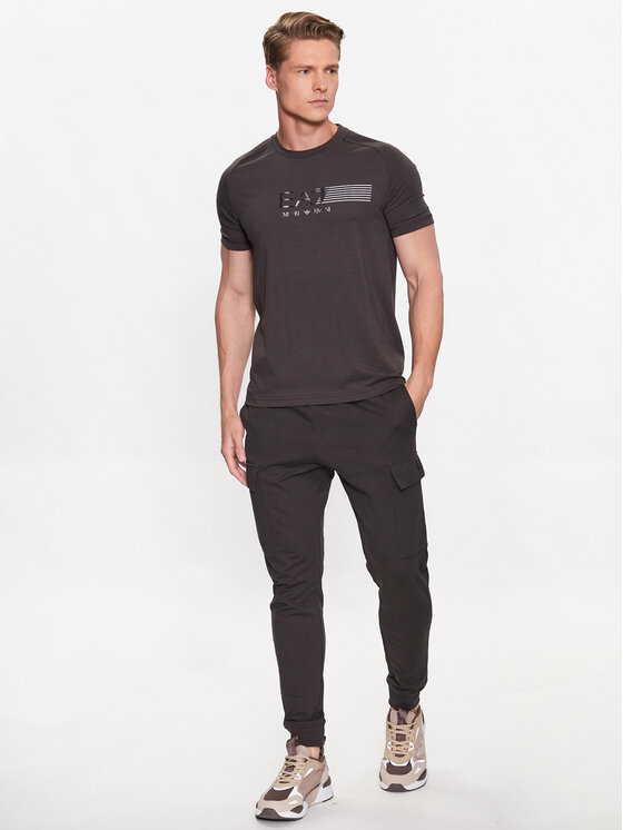 EA7 Emporio Armani T-Shirt 3RPT22 PJMAZ 1997 Grau Regular Fit | Modivo.de