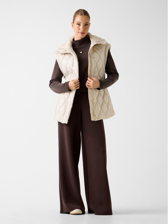 Guess Guess Sportovní vesta 180314 Béžová Classic Fit