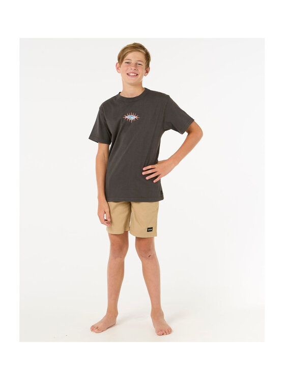 Rip Curl Rip Curl T-Shirt Raw Energy Skull Tee -Boy Czarny Relaxed Fit