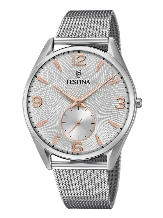 Festina Festina Zegarek F6869/1 Srebrny