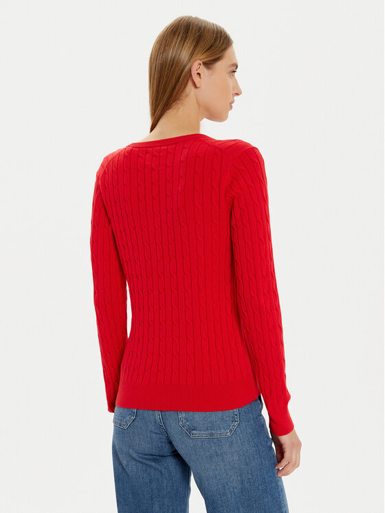 Gant Gant Sweater 4800101 Piros Slim Fit