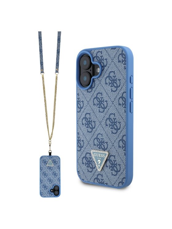 Guess Guess Etui na telefon Apple iPhone 16 Niebieski
