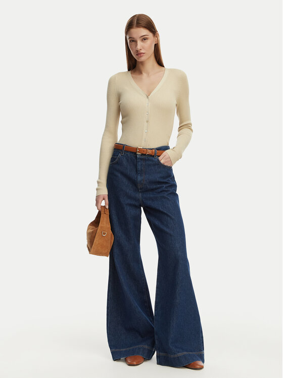 ONLY ONLY Кардиган Mist 15363392 Бежевий Slim Fit