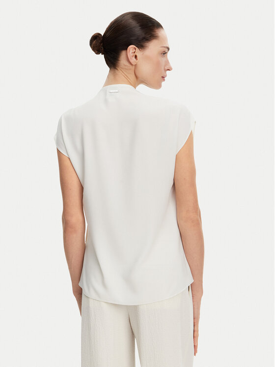 Calvin Klein Calvin Klein Halenka K20K208188 Bílá Regular Fit