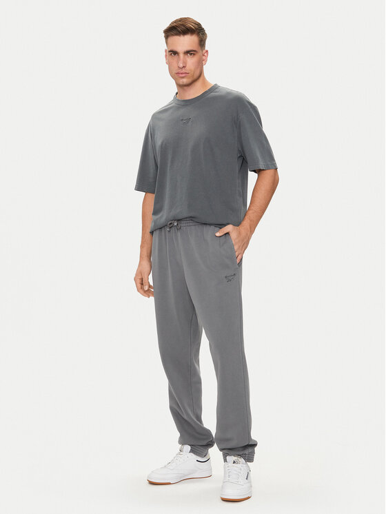 Reebok Pantaloni da tuta Ri Washed 100200154 Grigio Regular Fit Modivo