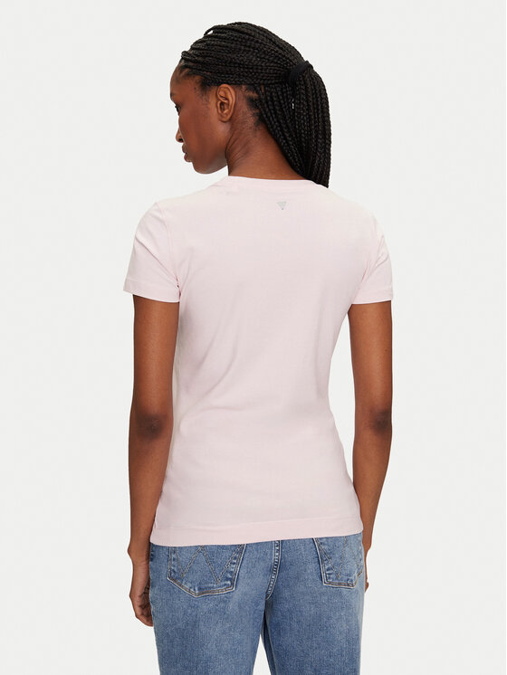Guess Guess Тишърт 172941 Розов Classic Fit