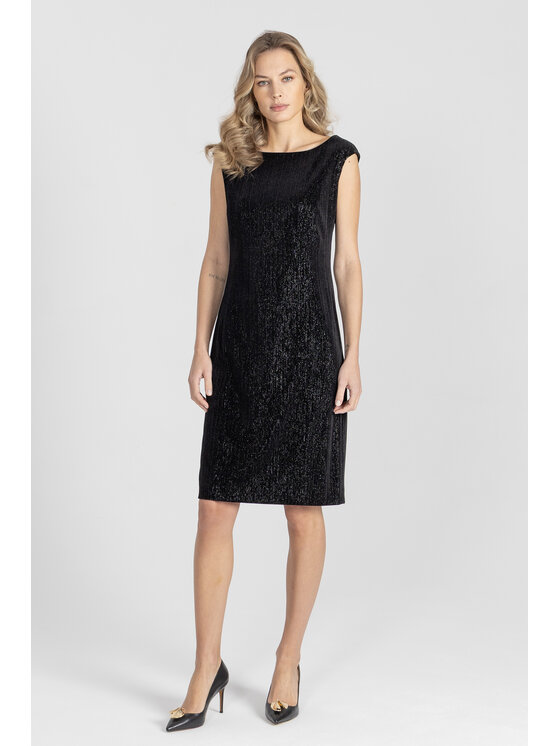 Deni Cler Milano Deni Cler Milano Sukienka wieczorowa W-DC-3179-E5-M9-90-1 Czarny Regular Fit