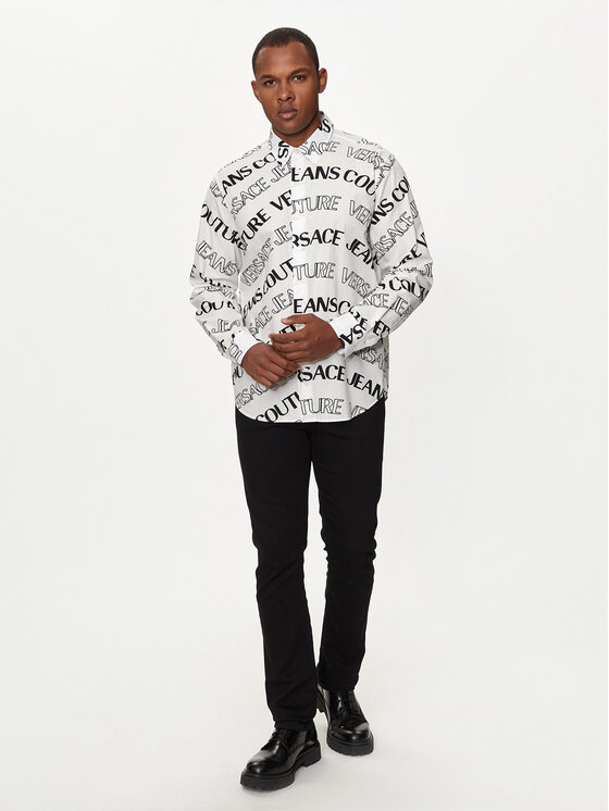 Versace Jeans Couture Versace Jeans Couture Риза 76GAL2R0 Бял Regular Fit