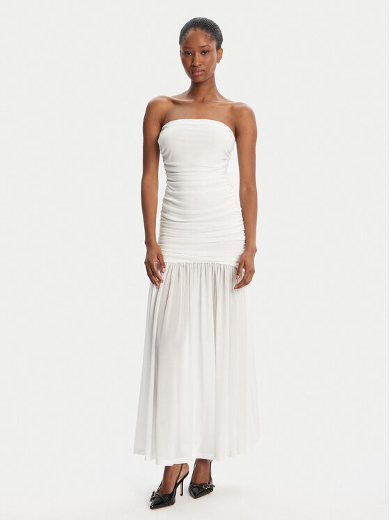 Bardot Bardot Estélyi ruha Solana Mesh 59875DB2 Fehér Slim Fit