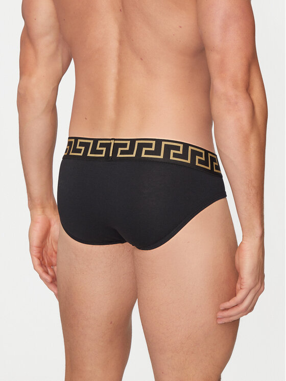 Versace Versace Set di 2 slip AU10180 1A10011 Nero