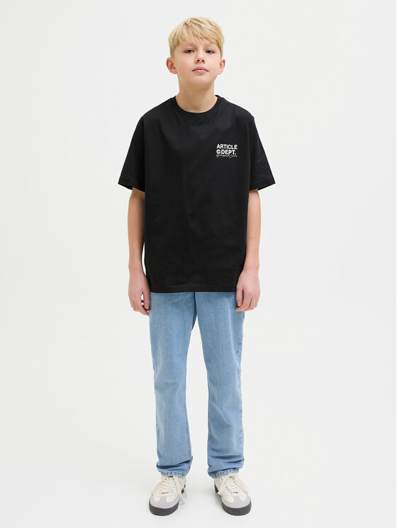 Jack & Jones Junior Jack & Jones Junior T-Shirt Dynamic Dust 12274677 Czarny Loose Fit