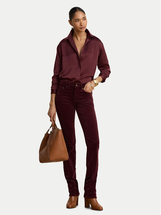LAUREN RALPH LAUREN LAUREN RALPH LAUREN Koszula 200B27610008 Bordowy Relaxed Fit