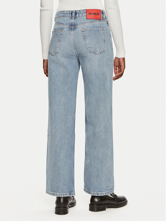 HUGO Hugo Jeans hlače 937_8 50519527 Modra Straight Fit