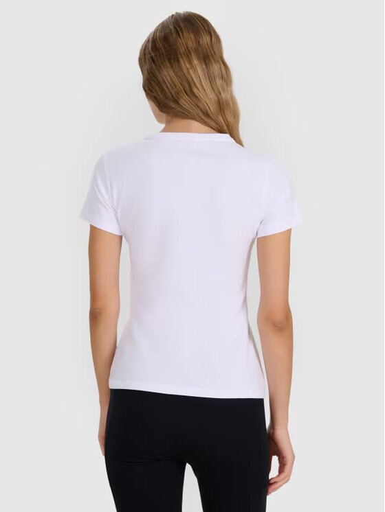 4F 4F Tričko 4FWMM00TTSHF2255-10S Biela Slim Fit