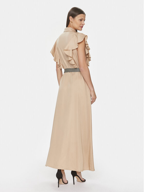 Gaudi Gaudi Vestito chemisier 411BD15002 Beige Regular Fit