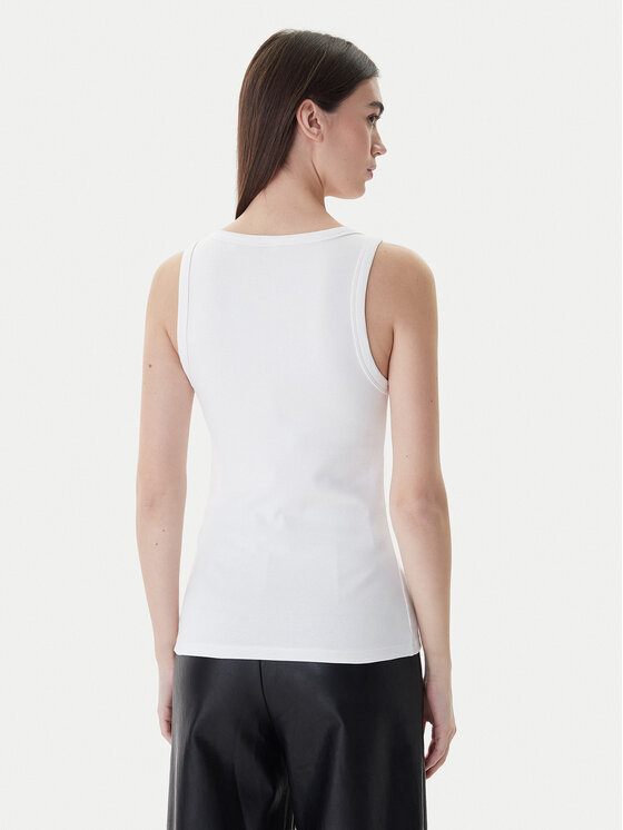 HUGO Hugo Top Datamia 50514489 Valge Slim Fit