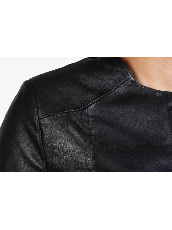 David Ryan David Ryan Kurtka skórzana COCO Czarny Regular Fit