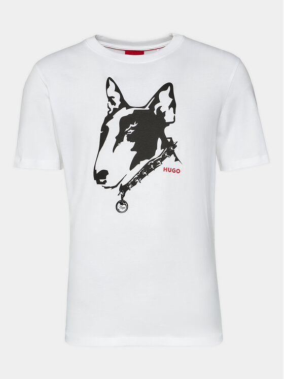 HUGO Hugo Тишърт Dammock 50504916 Бял Regular Fit