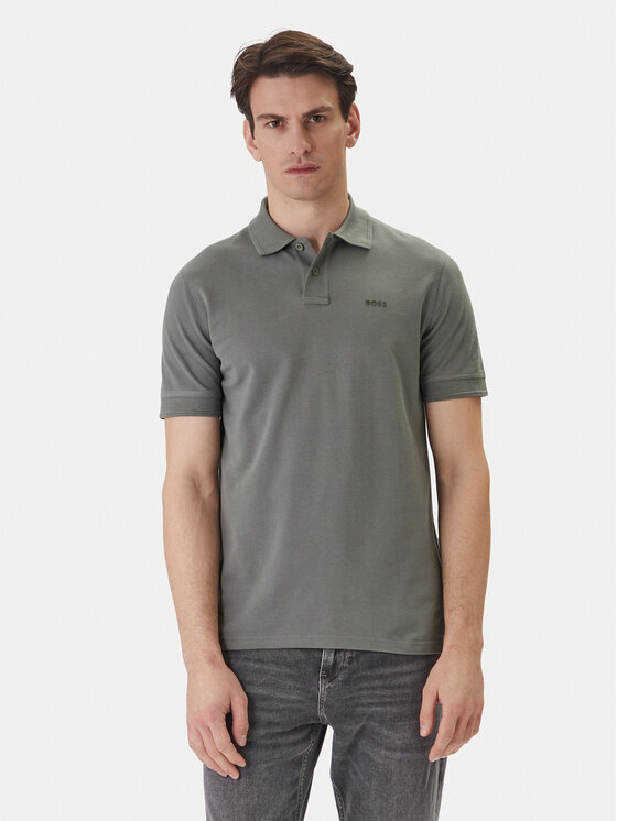 BOSS BOSS Pólóing Prime 50507813 Szürke Regular Fit