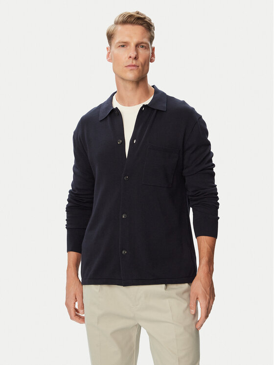 Tommy Hilfiger Tommy Hilfiger Cardigan Essential MW0MW40432 Bleumarin Regular Fit