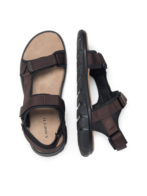 Lanetti Lanetti Sandale MSS20230-13 Smeđa