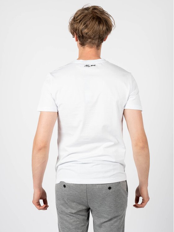 Antony Morato Antony Morato T-Shirt MMKS02166-FA100144 Λευκό Regular Fit