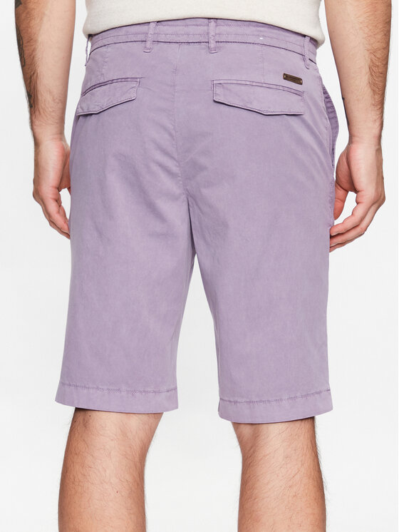 Baldessarini Baldessarini Шорти з тканини B1 16946/000/2402 Фіолетовий Regular Fit