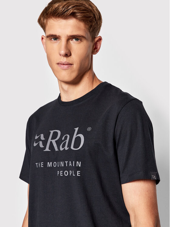 Rab TShirt Stance Mountain QCB39BELL Czarny Regular Fit Modivo.pl