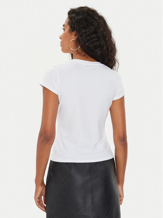 Guess Guess T-krekls W4YI67 K49A1 Balts Regular Fit