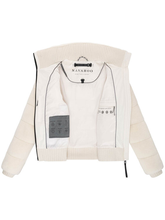 Navahoo Navahoo Kurtka zimowa Schneepuder Kremowy Regular Fit