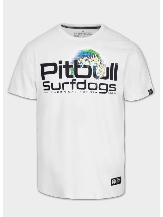 PITBULL PITBULL T-Shirt Camino Biały Regular Fit