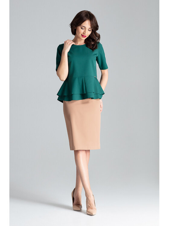 Lenitif Lenitif Blusa L026 Verde Regular Fit
