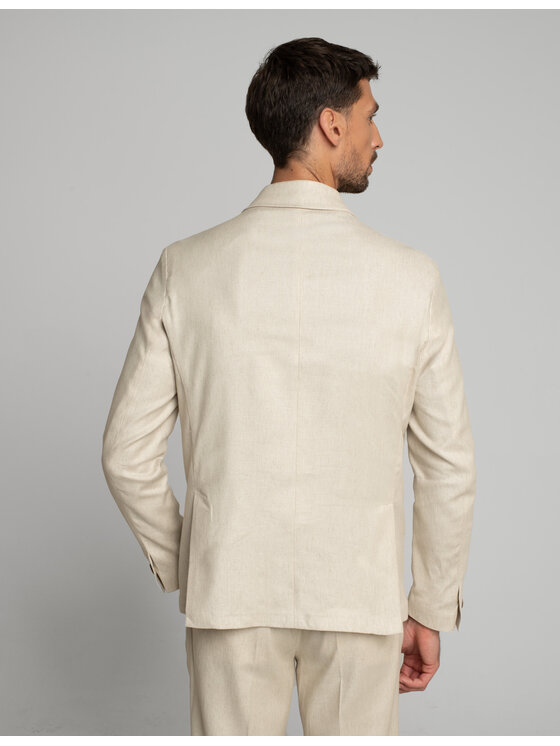 Borgio Borgio Koszula lodrino Beżowy Slim Fit