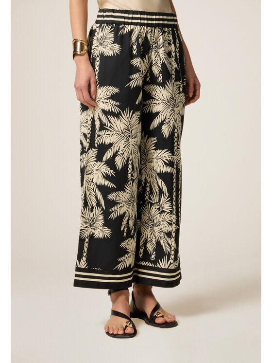 Oltre Oltre Pantaloni di tessuto P706J002274N0R2 Nero Baggy Fit