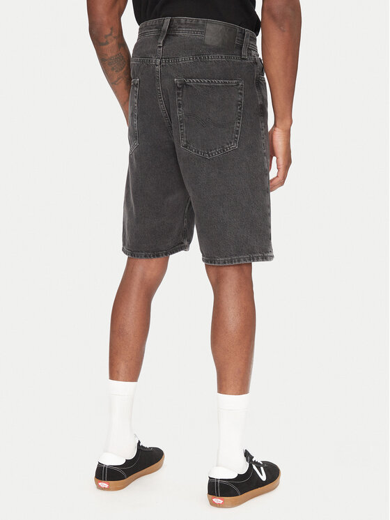 Jack & Jones Jack & Jones Szorty jeansowe Alex 12269532 Czarny Baggy Fit