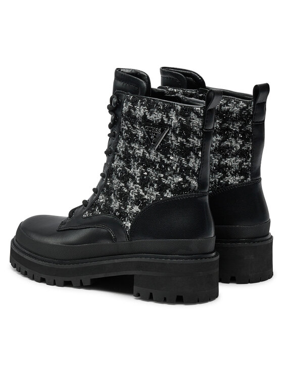Guess Guess Schnürstiefeletten Badany FLFBDN ELE10 Schwarz