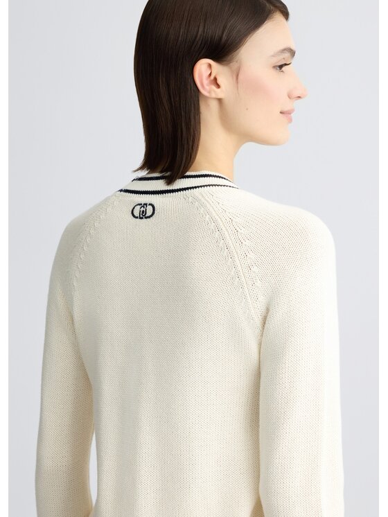 Liu Jo Liu Jo Cardigan CA5110MS016M9090 Bianco Regular Fit