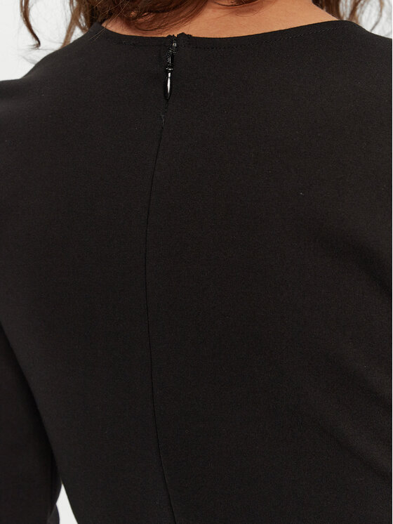 STAUD STAUD Večerné šaty Kris R24P2194PT Čierna Slim Fit
