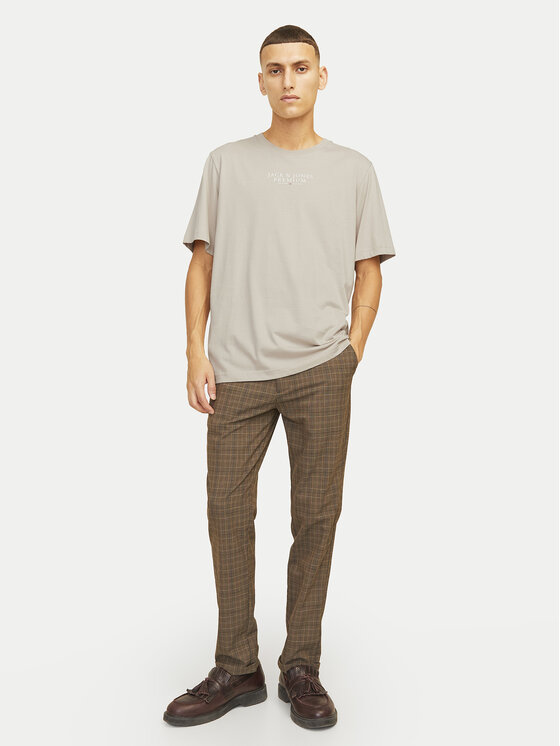 Jack & Jones Tricou Archie 12217167 Bej Regular Fit