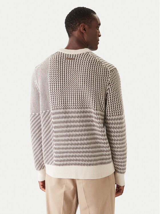 Calvin Klein Calvin Klein Sveter LV04LD306G Béžová Regular Fit