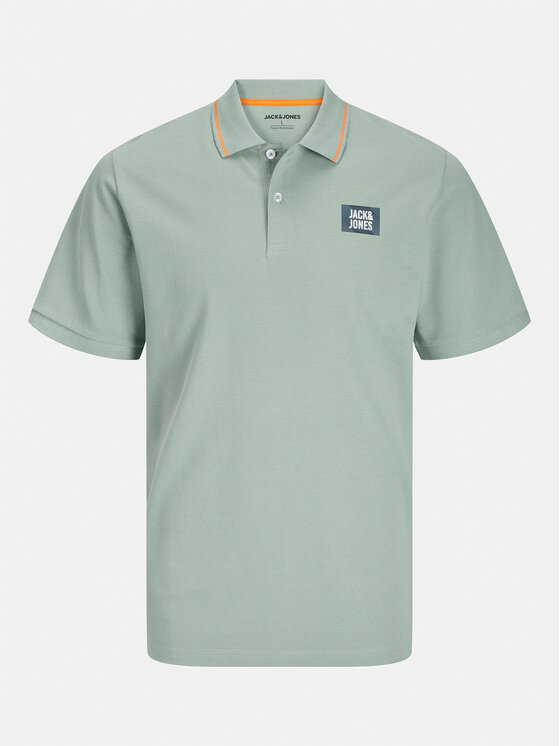 Jack&Jones Jack&Jones Polo Hudson 12269238 Zielony Regular Fit