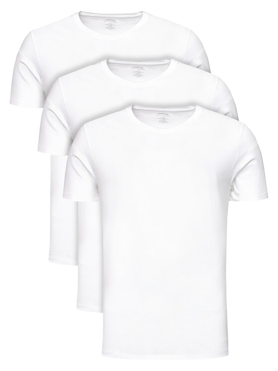 Calvin Klein Underwear Calvin Klein Underwear 3-dílná sada T-shirts 000NB4011E Bílá Classic Fit