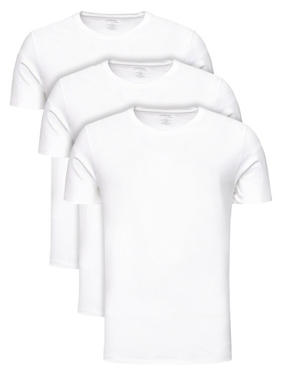 Calvin Klein Underwear 3 marškinėlių komplektas 000NB4011E Balta Classic Fit
