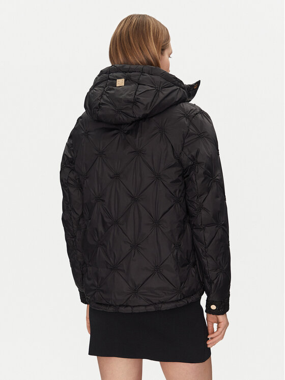Fracomina Fracomina Zimní bunda FR24WC3003O423S9 Černá Regular Fit