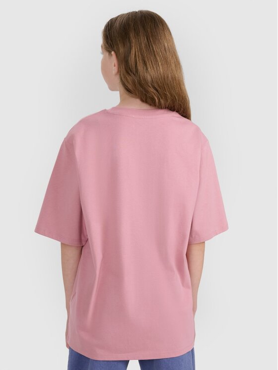 4F 4F T-shirt 4FJRAW25TTSHF2936-54S Rosa Oversize